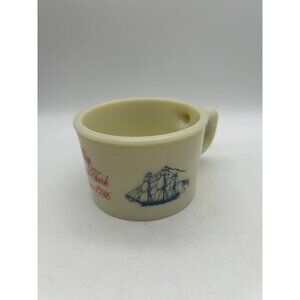 Vintage Shulton Old Spice Shaving Mug Milk Glass Mug